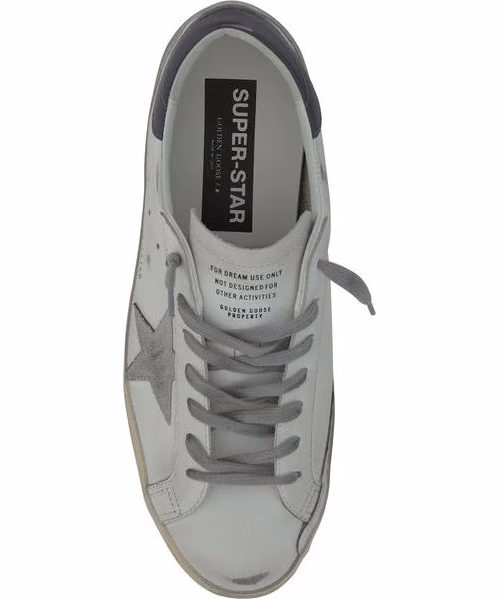 Golden Goose White Goatskin Low Top Sneakers
