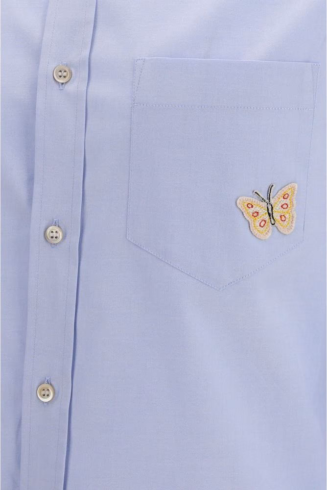 Valentino Garavani Blue Cotton Dress Shirt