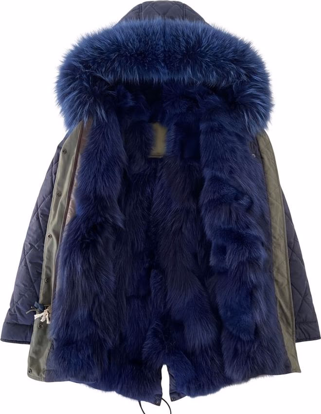 Mr&Mrs Italy Blue Cotton Women's Jacket