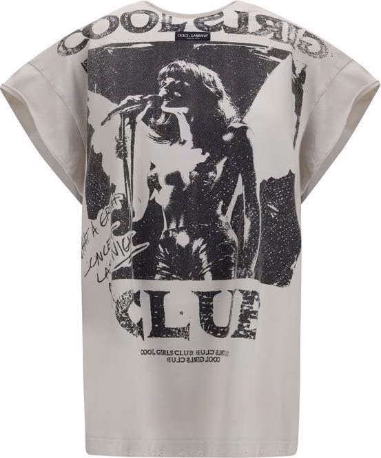 Dolce & Gabbana Gray Cotton T-Shirt