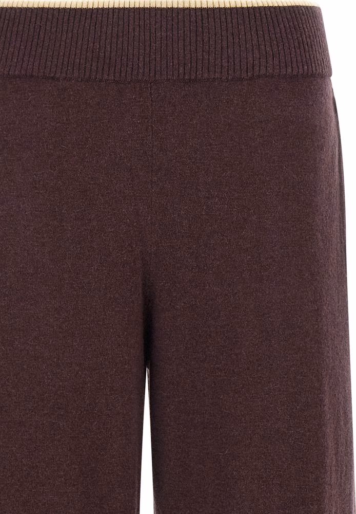PINKO Purple Wool Casual Pants