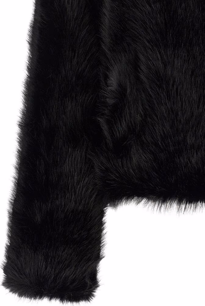 B&B COUTURE Black Polyester Full-Length Jacket