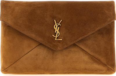 Brown Calfskin Clutch Bag