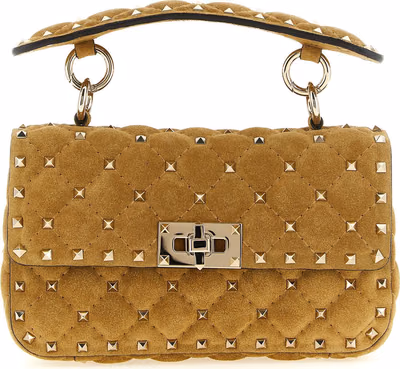 Beige Calfskin Shoulder Bag