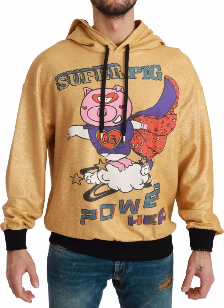 Dolce & Gabbana Gold Pig of the Year Hooded Sweater