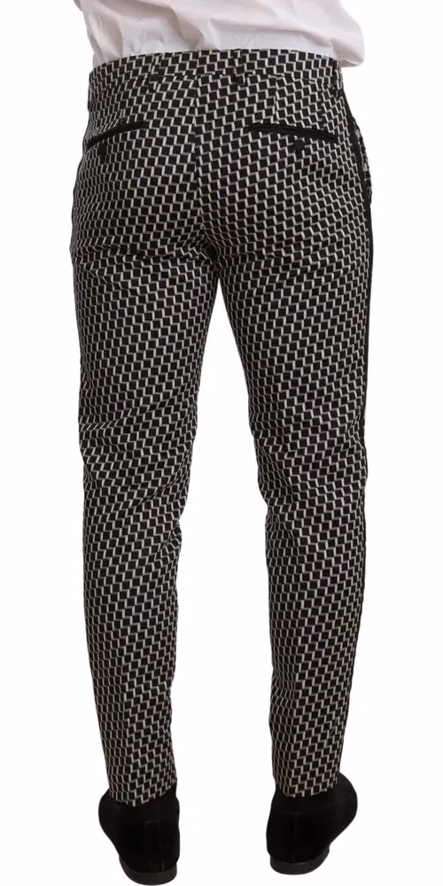 Dolce & Gabbana Dark Gray Check 3 Piece Set MARTINI Suit