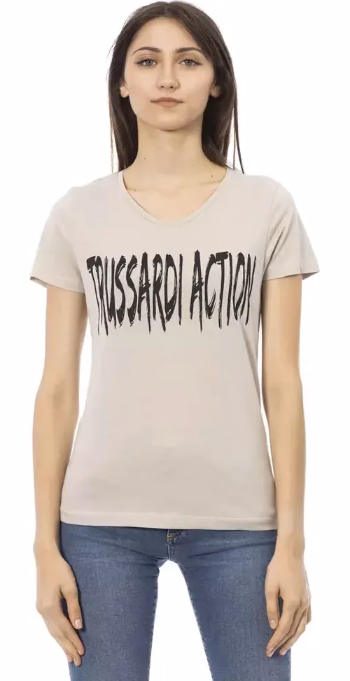 Trussardi Action Beige Cotton Women Top