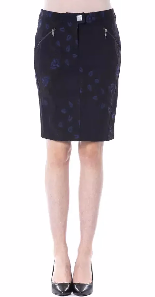 BYBLOS Blue Cotton Women Skirt