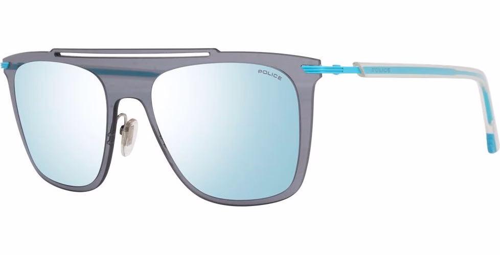 Police Gray Metal & Plastic Sunglasses
