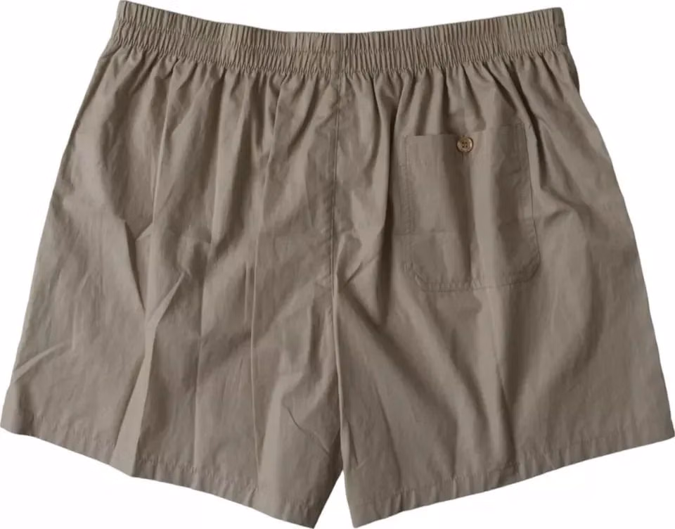 Dolce & Gabbana Brown Cotton Regular Boxer Shorts Underwear