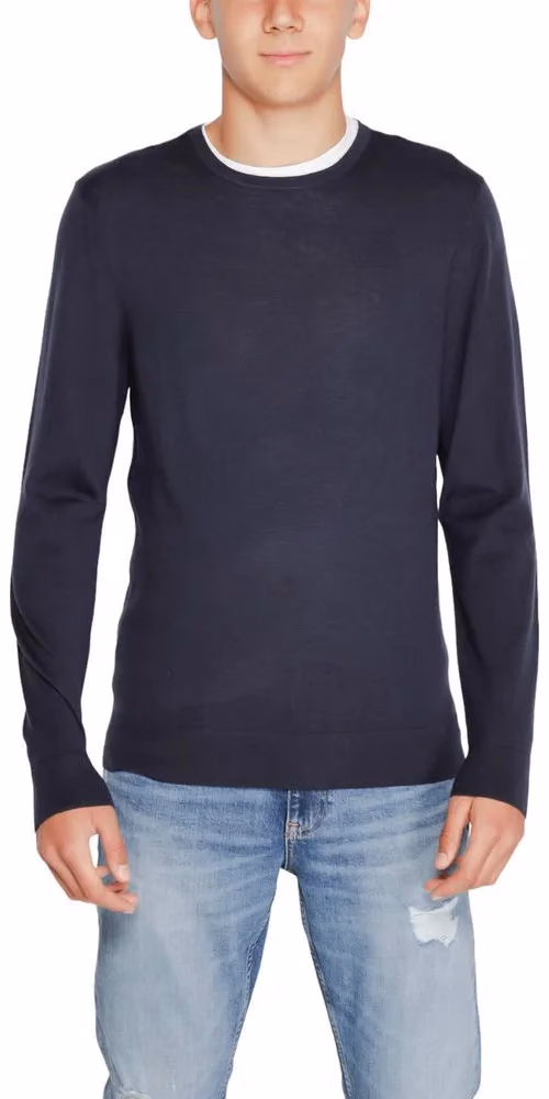 Calvin Klein Blue Recycled Wool Sweatshirt