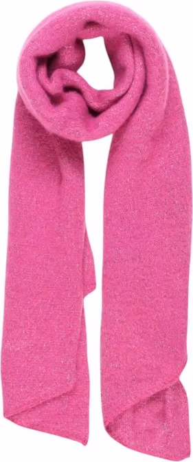 Pieces Pink Recycled Polyester Scarf