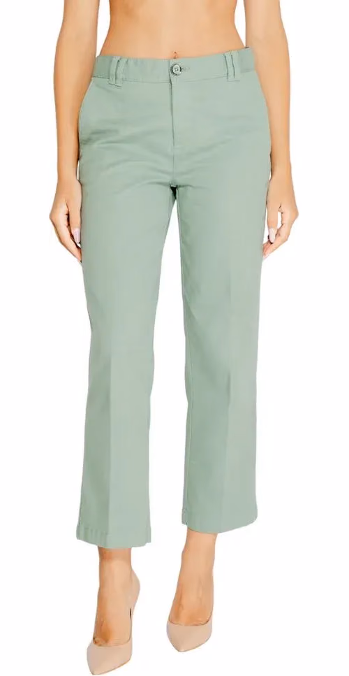 Street One Turquoise Cotton Chino Pants