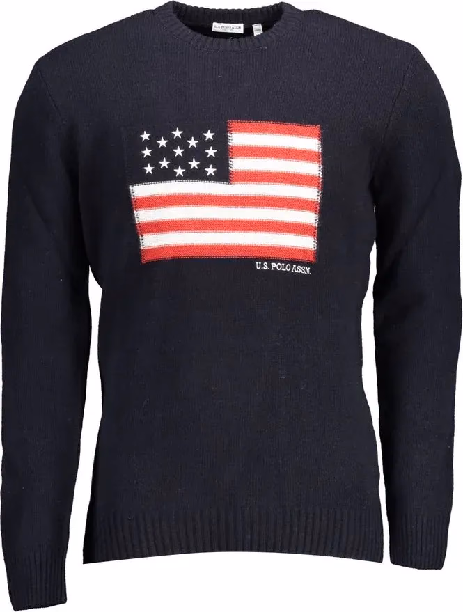 U.S. POLO ASSN. Blue Wool Men's Sweater