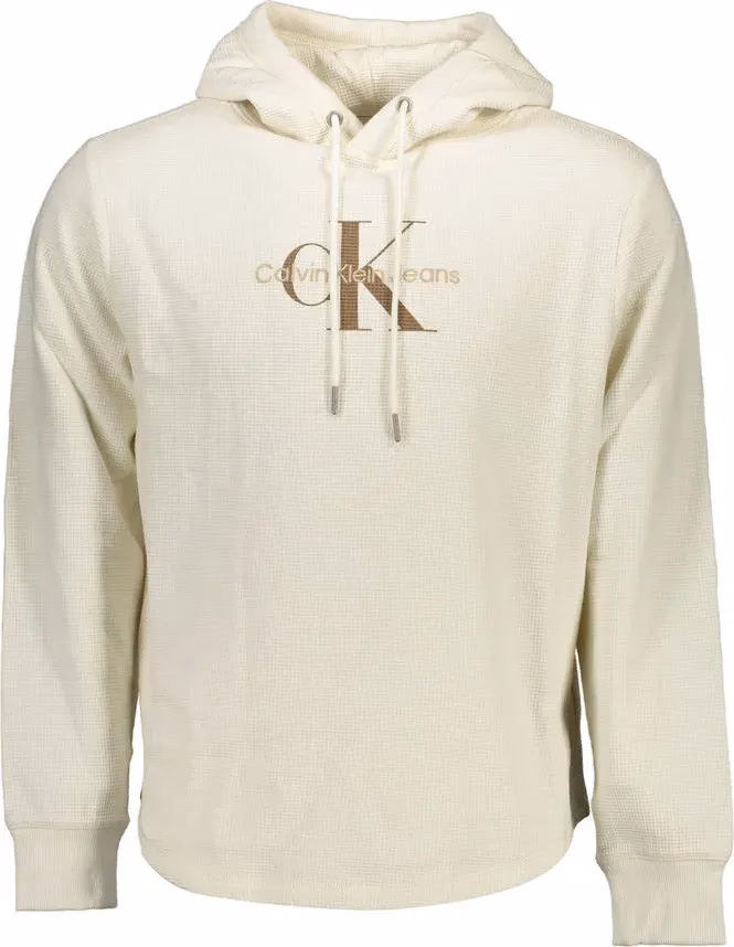 Calvin Klein White Cotton Men Sweater