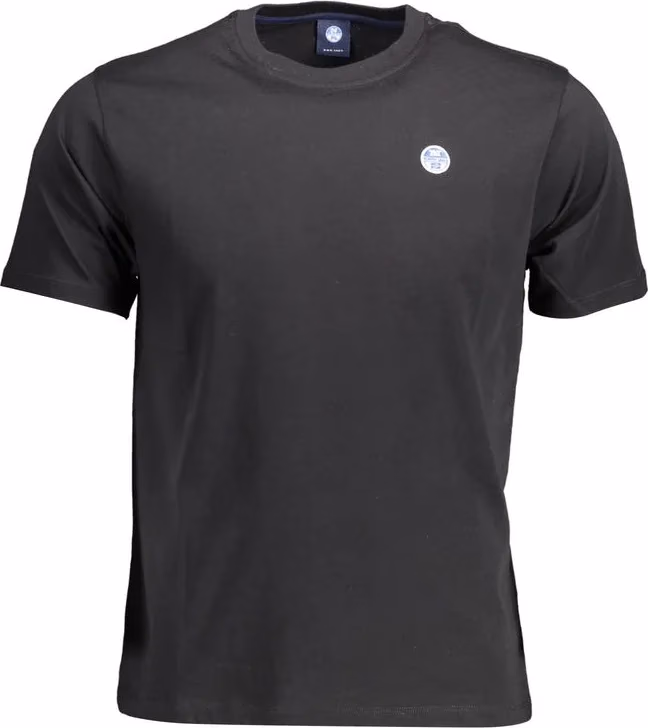 North Sails Black Cotton Men's T-Shirt