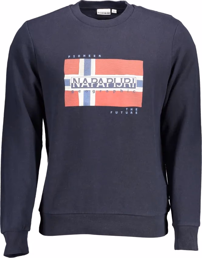 Napapijri Blue Cotton Men's Sweatshirt