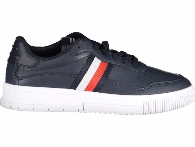 Tommy Hilfiger Blu Leather Men Sneaker