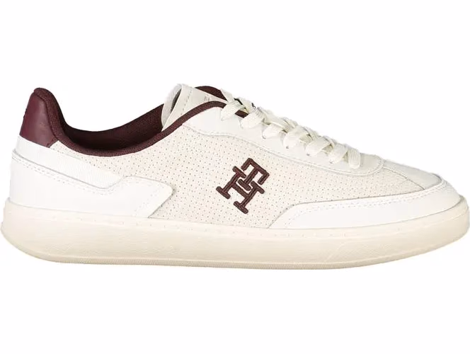 Tommy Hilfiger Beige Polyurethane Women Sneaker