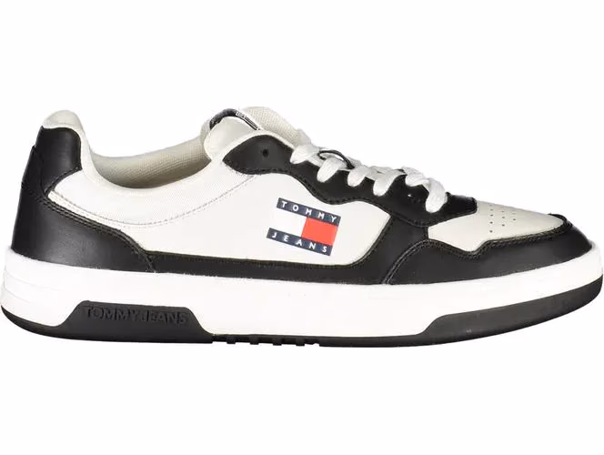 Tommy Hilfiger Black Polyurethane Men Sneaker
