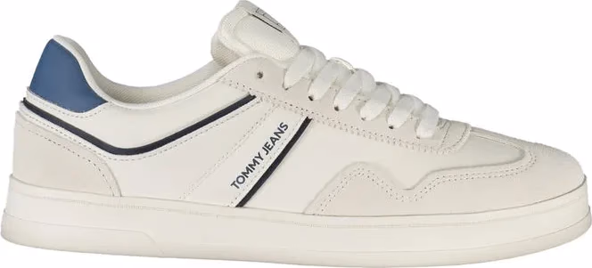 Tommy Hilfiger White Polyurethane Men's Sneaker