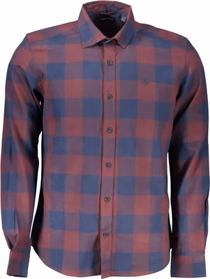 Red Cotton Men Shirt