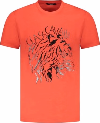 Red Cotton Men T-Shirt