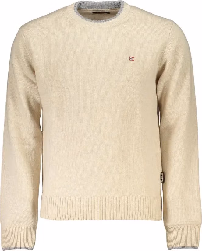 Napapijri Beige Tessuto Men Sweater