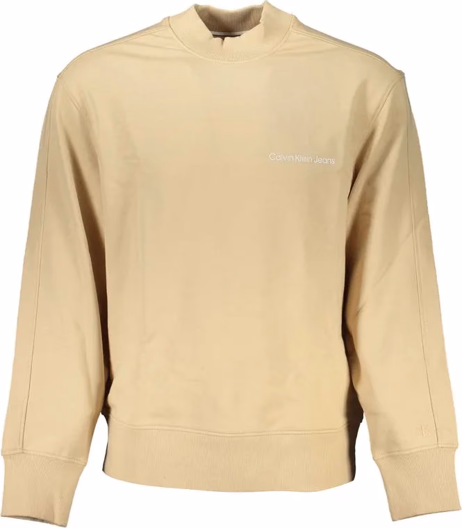 Calvin Klein Beige Cotton Men's Sweatshirt