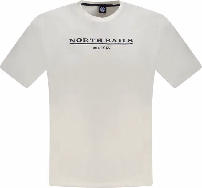 North Sails Bianco Cotton Men T-Shirt