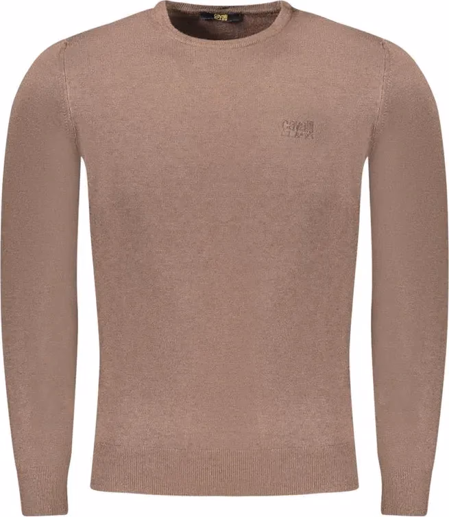 Cavalli Class Marrone Viscose Men's Sweater