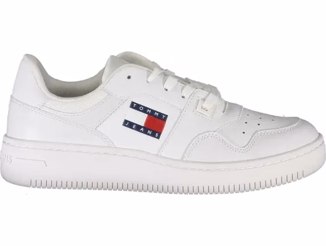Tommy Hilfiger White Leather Women Sneaker