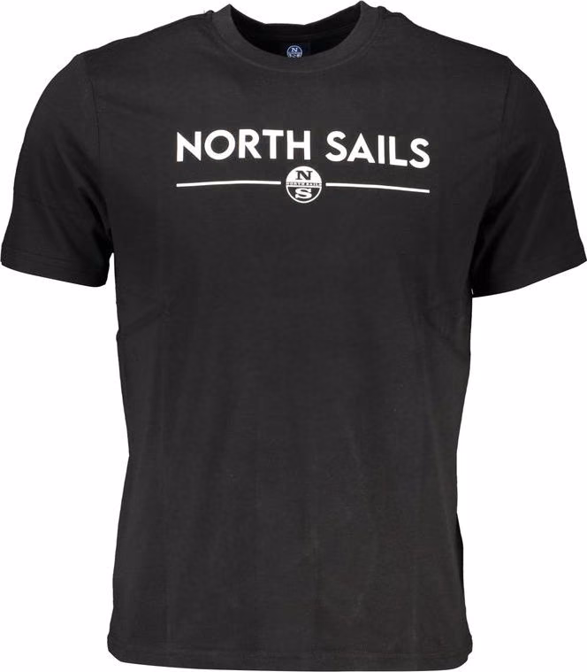 North Sails Black Cotton Men's T-Shirt