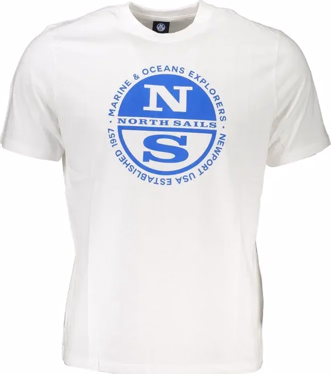 North Sails White Cotton Men's T-Shirt