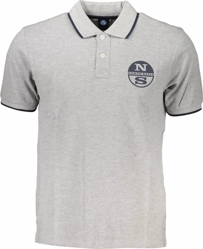 North Sails Grigio Cotton Mens Polo Shirt