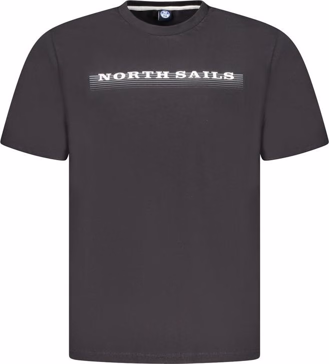 North Sails Black Cotton Men's T-Shirt