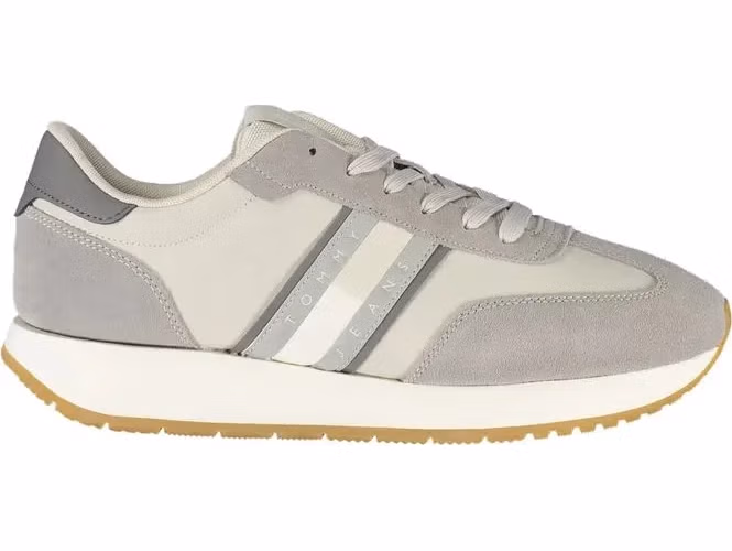 Tommy Hilfiger Grigio Polyurethane Men Sneaker