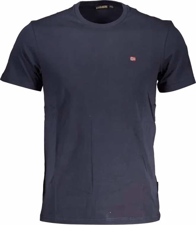 Napapijri Blue Cotton Men T-Shirt