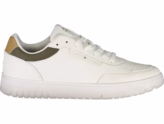 Tommy Hilfiger White Polyester Men Sneaker