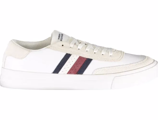 Tommy Hilfiger White Leather Men Sneaker