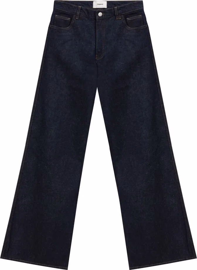 Coperni Blue Cotton High-Waisted Jean