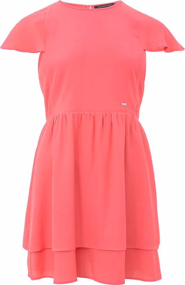 Armani Exchange Fuchsia Viscose Short Dress