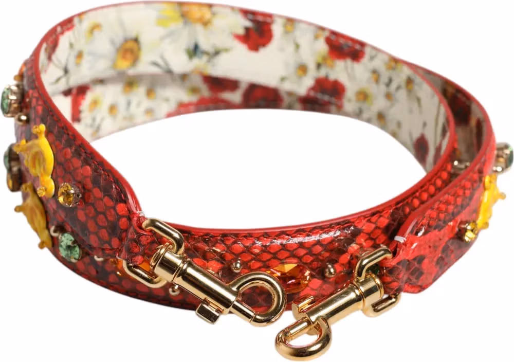Dolce & Gabbana Multicolor Embellished Handbag Accessory Shoulder Strap