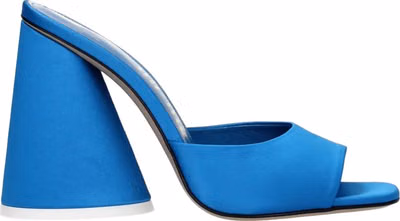 Light Blue Satin Platform Sandals