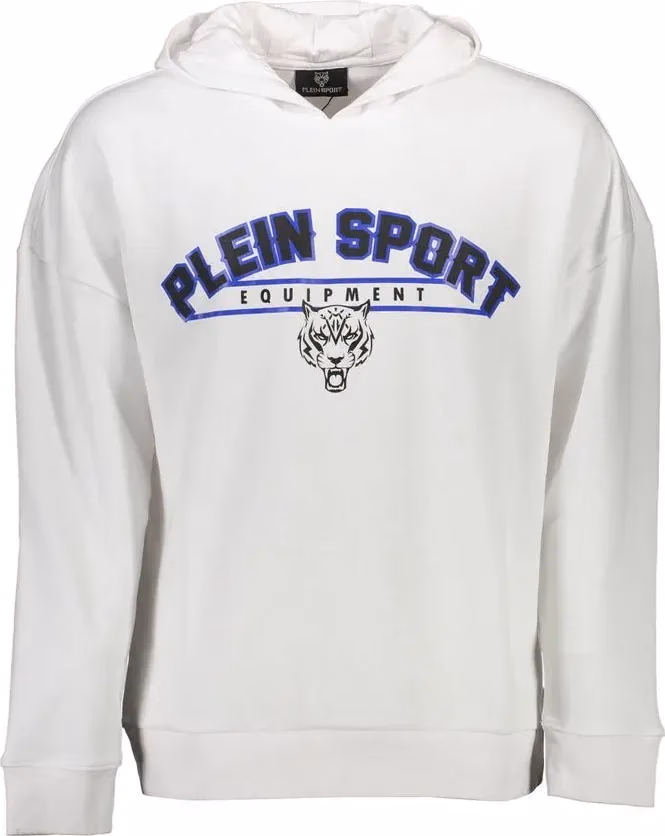 Plein Sport White Cotton Men's Sweatshirt