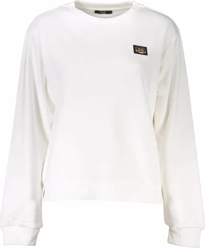 Cavalli Class Bianco Cotton Women Sweatshirt