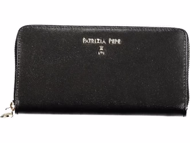 Patrizia Pepe Black Leather Women Wallet
