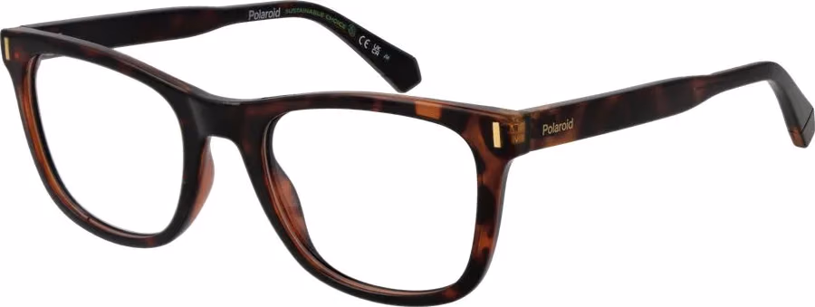 Polaroid Brown Polyester Glasses (Frames)