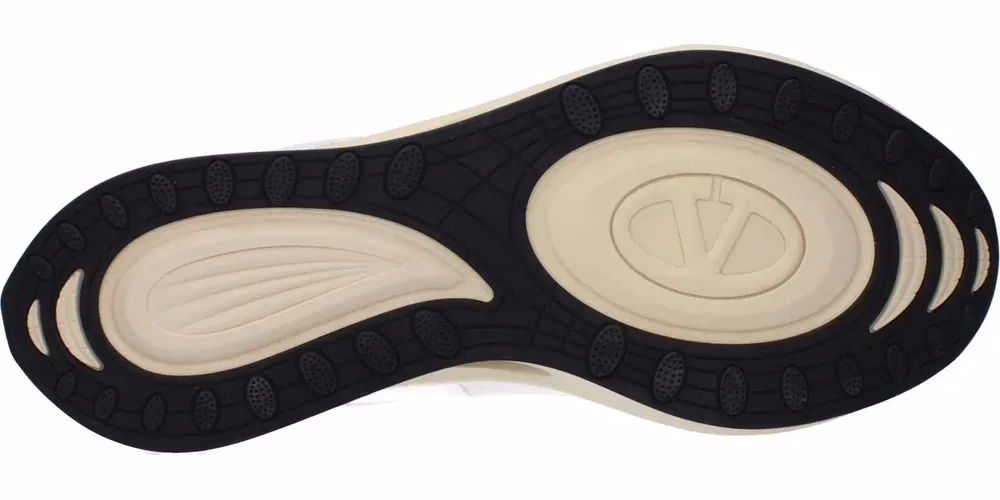 Valentino Garavani White Fabric Athletic Sneakers