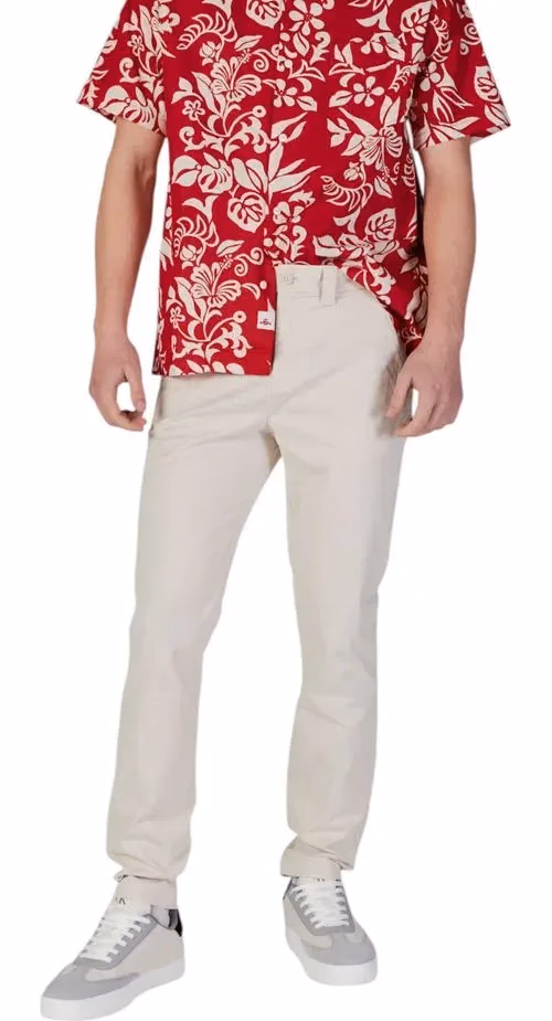 Tommy Hilfiger Jeans Beige Cotton Skinny Pants